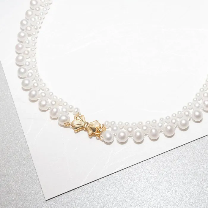 Elegant Freshwater Pearl Necklace WN00190 Pearly Lustre Necklaces