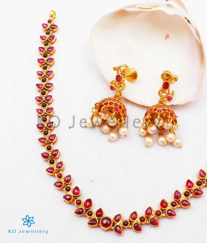 Necklaces Silversmith The Aroha Silver Kempu Necklace