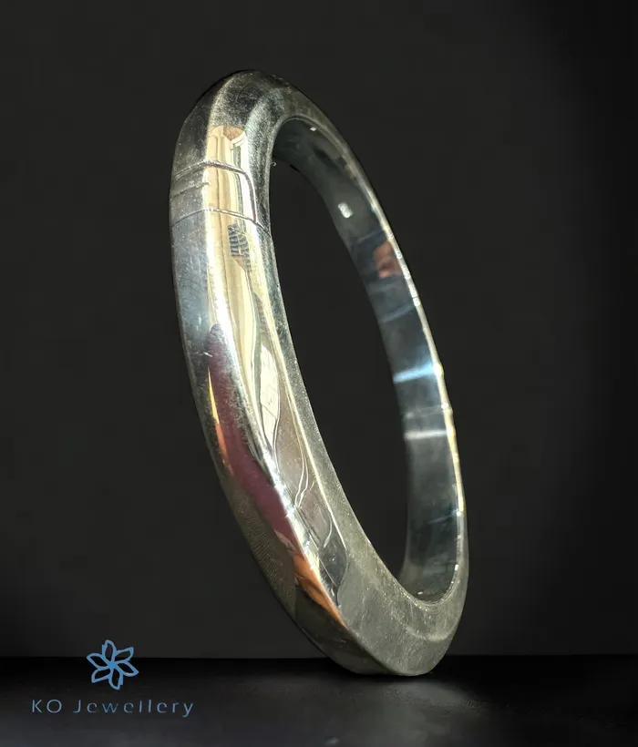 The Minimal Shiny Silver Openable Bracelet Jaipur Bracelets