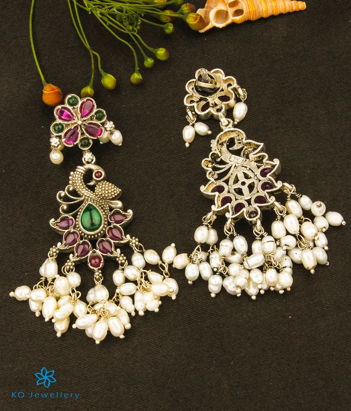 The Rachana Silver Guttapusalu Necklace Set Of 2 Oxidised Silversmith Necklaces