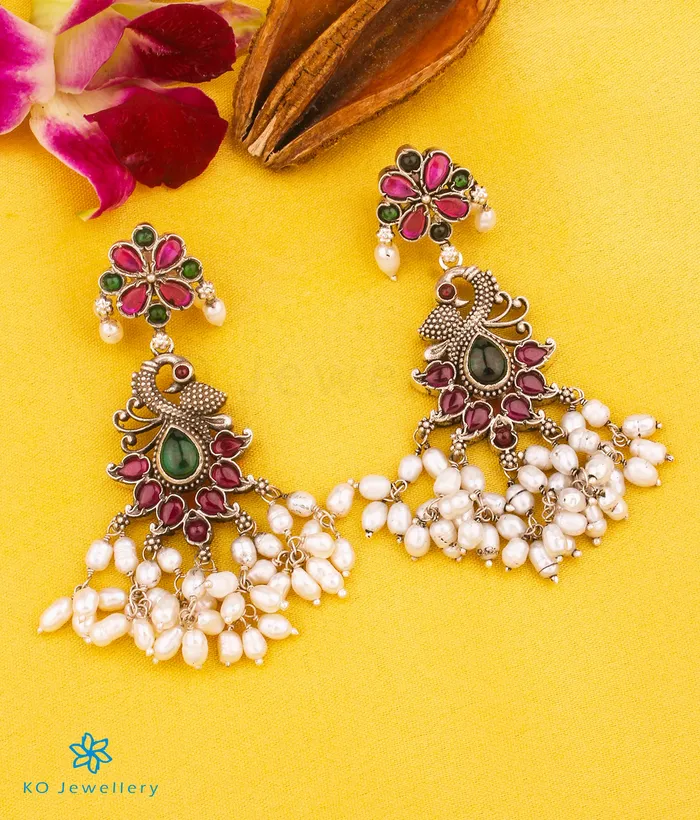 The Rachana Silver Guttapusalu Necklace Set Of 2 Oxidised Silversmith Necklaces