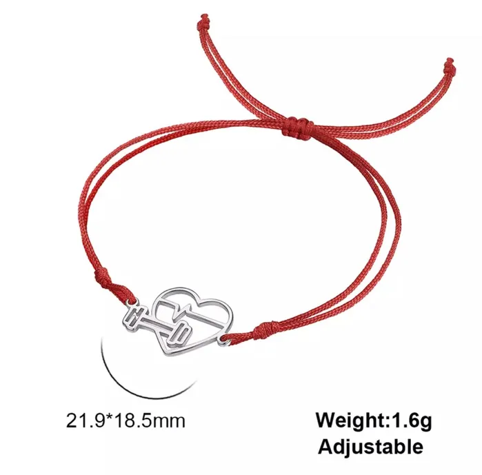 Dumbbell Adjustable Bracelet Barbell Beauties Bracelets