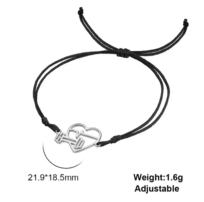 Dumbbell Adjustable Bracelet Barbell Beauties Bracelets