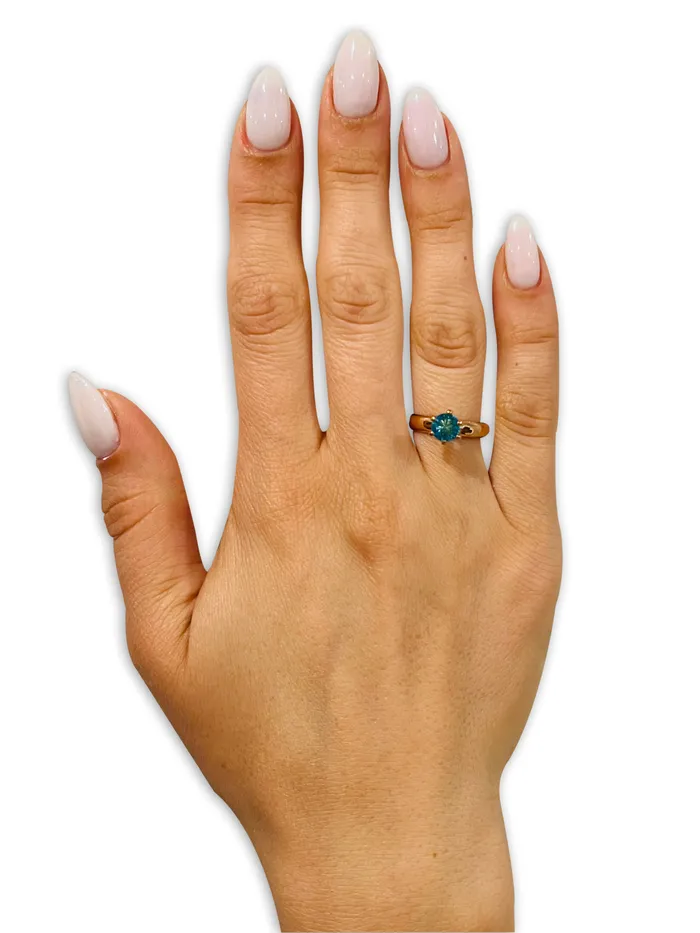 Clean Casting Jewelry Aquamarine Wedding Ring Rose Gold Ring Titanium Wedding Ring CZ Wedding Ring Rings