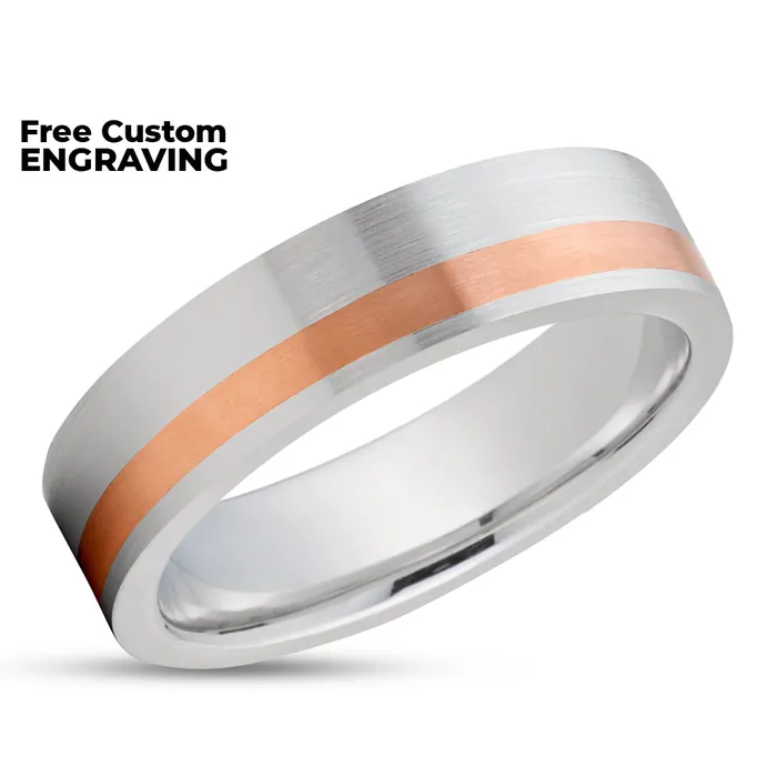 Rings Clean Casting Jewelry Rose Gold Wedding Ring White Gold Ring Matte Finished Ring 14k Rose Gold Ring Band