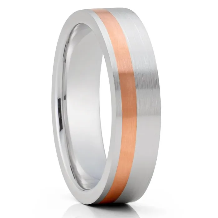 Rings Clean Casting Jewelry Rose Gold Wedding Ring White Gold Ring Matte Finished Ring 14k Rose Gold Ring Band