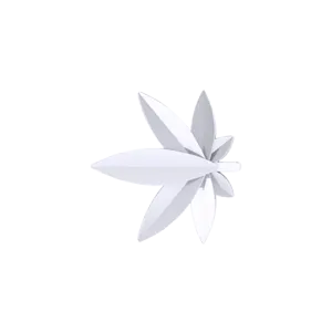 SG Fine Charm Necklaces Slider Marijuana Leaf Charm