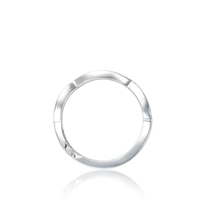 Tacori 18k White Gold Ribbon Diamond Wedding Band 014 CTW International Diamond Center Rings Tacori 18k White Gold Ribbon Diamond Wedding Band 014 CTW International Diamond Center Rings